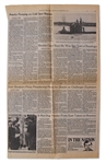 Richard Feynman Hand-Edited New York Times Newspaper on the Space Shuttle Challenger Disaster