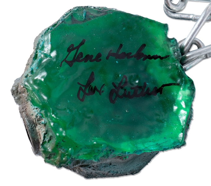 Kryptonite Rock Signed by Gene Hackman as Lex Luthor from ''Superman''
