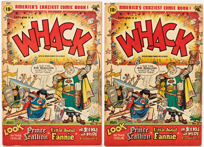 15 Copies of ''Whack'' #3 (St. John, 1954) -- Light Chipping & Edgewear