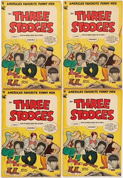 35 Copies of ''The Three Stooges'' Comic Books, Including #1 (Jubilee, 1949)