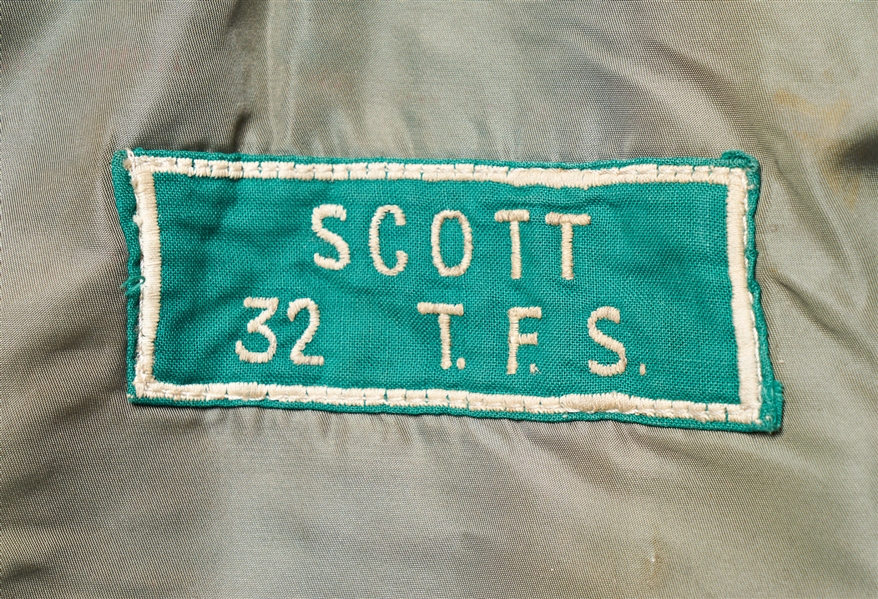 Dave Scott Personally Owned Jacket & Jumpsuit from the ''Wolfhounds'', the 32nd Tactical Fighter Squadron, Circa 1959