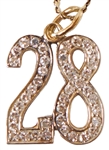 28th Anniversary Diamond Pendant Necklace -- Gifted from Moe Howard to His Wife Helen