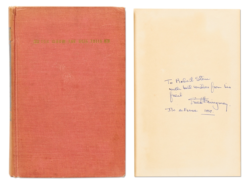 Ernest Hemingway Signed Copy of His Classic Novel ''For Whom The Bell Tolls''