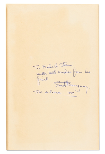 Ernest Hemingway Signed Copy of His Classic Novel ''For Whom The Bell Tolls''