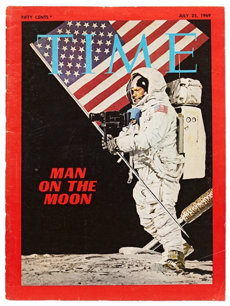 TIME ''Man on the Moon'' Magazine Dated 25 July 1969