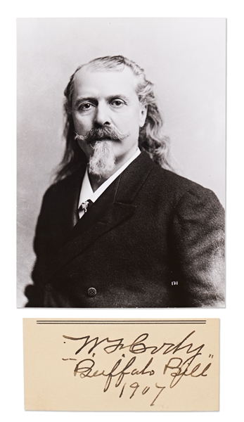 W.F. Cody ''Buffalo Bill'' Signature, Dated 1907