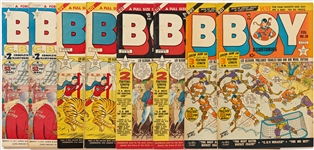 8 Copies of Boy Comics (Lev Gleason, 1949) -- 2 Copies of #47; 2 of #48; 2 of #49; 2 of #50 -- Light Wear