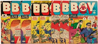 8 Copies of Boy Comics (Lev Gleason, 1952) -- 1 Copy of #79; 2 of #81; 2 of #82; 2 of #83; 1 of #84 -- Light to Moderate Wear