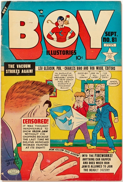 8 Copies of ''Boy Comics'' (Lev Gleason, 1952) -- 1 Copy of #79; 2 of #81; 2 of #82; 2 of #83; 1 of #84 -- Light to Moderate Wear
