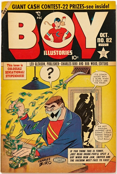 8 Copies of ''Boy Comics'' (Lev Gleason, 1952) -- 1 Copy of #79; 2 of #81; 2 of #82; 2 of #83; 1 of #84 -- Light to Moderate Wear