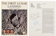 Apollo 11 Crew-Signed First Lunar Landing Book -- Signed by All Three: Armstrong, Aldrin & Collins -- With Steve Zarelli COA