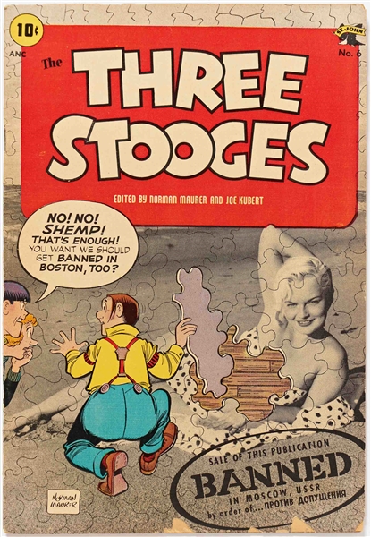 11 Copies of ''Three Stooges'' #6 (St. John, 1954) -- Some Chipping & Edgewear