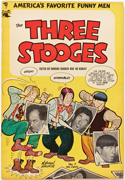 9 Copies of ''Three Stooges'' #7 (St. John, 1954) -- Light Wear