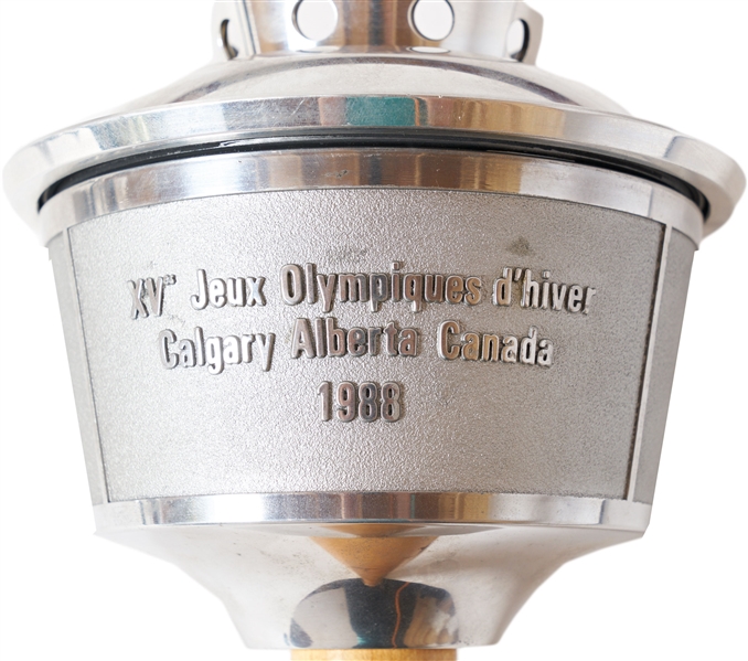 Olympic Relay Torch Used in the 1988 Calgary Winter Games -- One of the Scarcest Olympic Torches