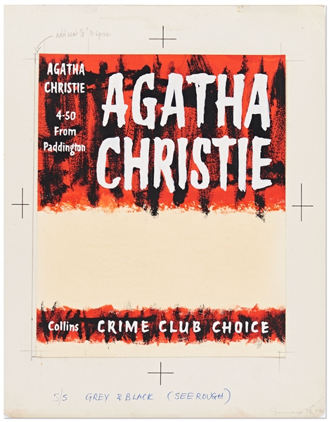 Original First Edition Artwork for the Agatha Christie Crime Novel ''4-50 From Paddington''
