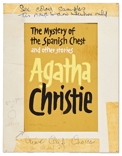 Original Artwork for the Agatha Christie Crime Story ''The Mystery of the Spanish Chest''