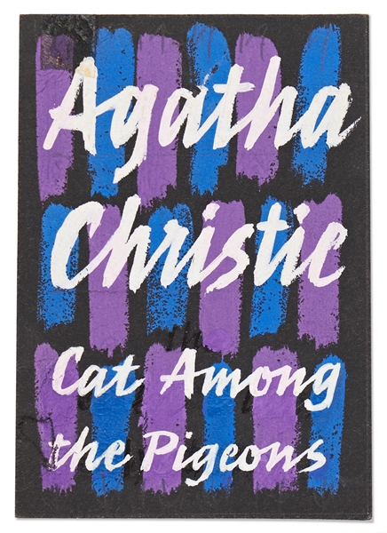 Original First Edition Artwork for the Agatha Christie Crime Novel ''Cat Among the Pigeons''