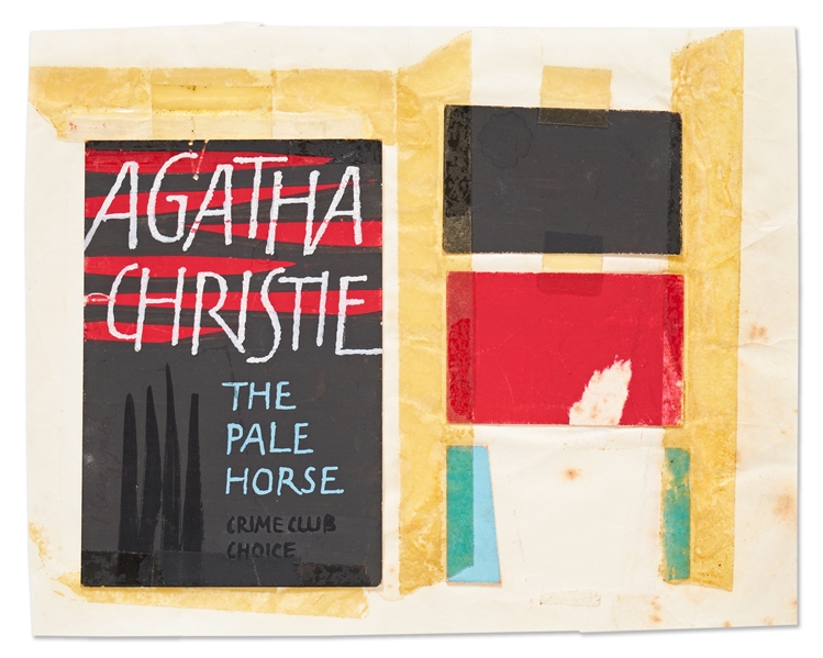 Original First Edition Artwork for the Agatha Christie Crime Novel ''The Pale Horse''