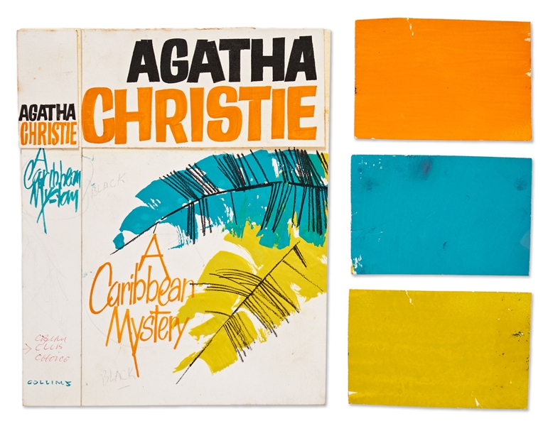 Original First Edition Artwork for the Agatha Christie Crime Novel ''A Caribbean Mystery''