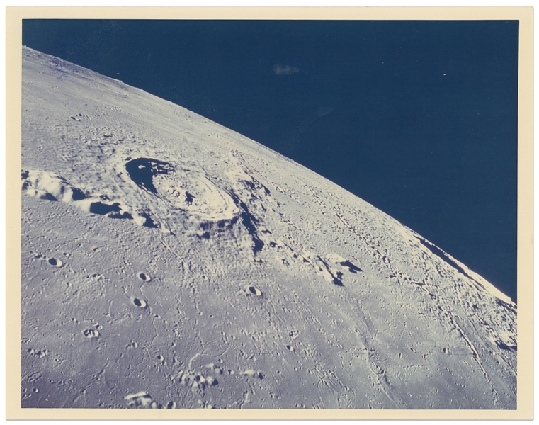 Apollo 17 NASA Photo Showing the Eratosthenes Crater