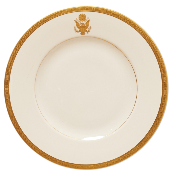Presidential Travel China Plate by Syracuse -- Likely Used on Presidential Rail Car ''Ferdinand Magellan''
