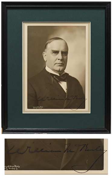 President William McKinley Signed 6'' x 8.25'' Photo