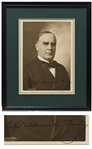 President William McKinley Signed 6 x 8.25 Photo