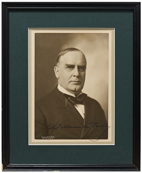 President William McKinley Signed 6'' x 8.25'' Photo