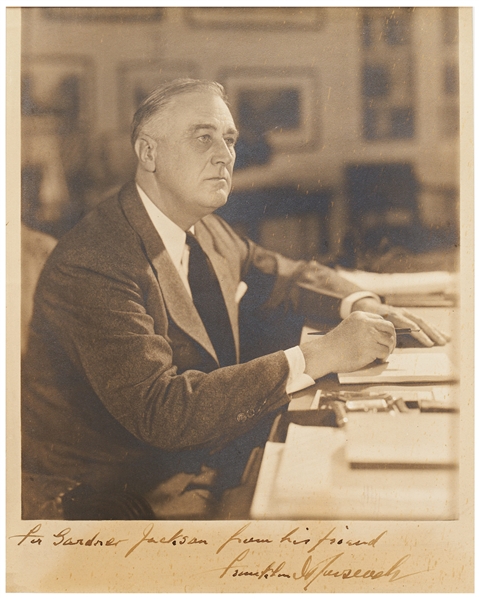 Franklin D. Roosevelt Signed 8'' x 10'' Photo, Inscribed to Gardner Jackson