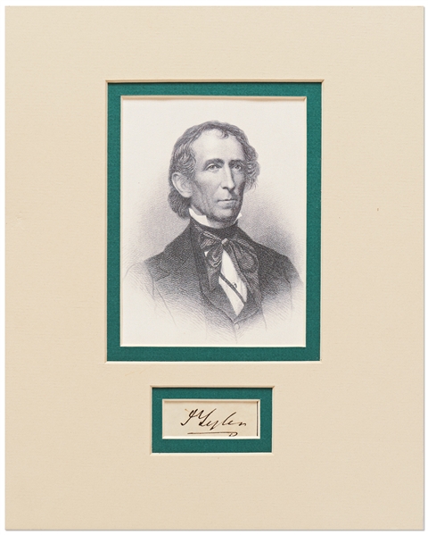 President John Tyler Signature