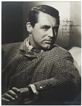 Large Cary Grant Signed Photo Measuring 11 x 14 -- By Photographer Ernest Bachrach