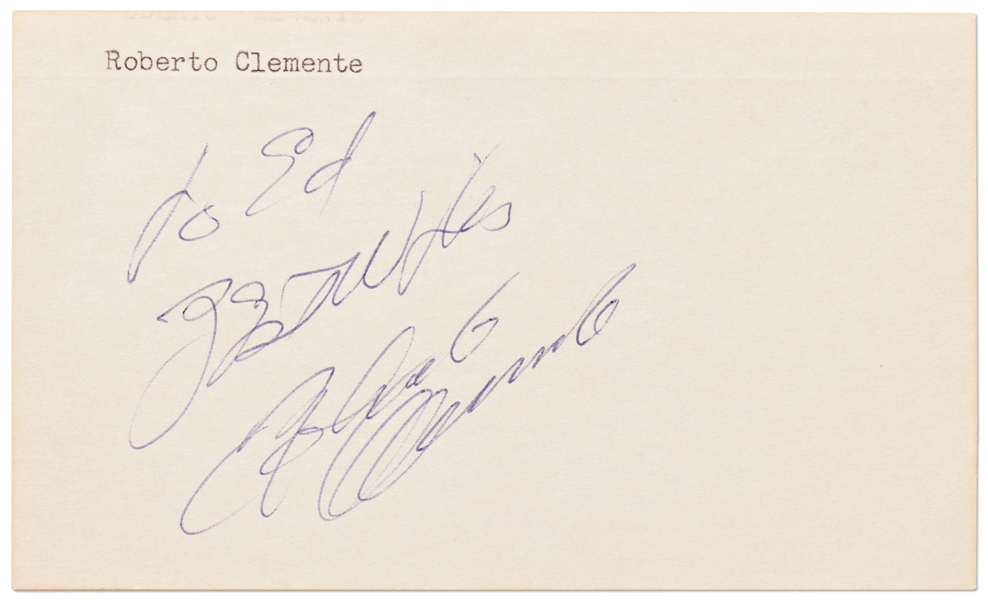 Roberto Clemente Signature