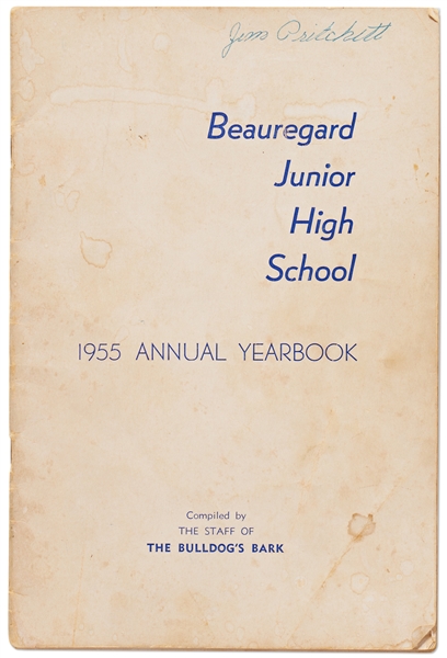 Lee Harvey Oswald Junior High School Yearbook Signed Twice -- Lot Also Includes Graduation Cap Signed by Oswald -- With University Archives COAs