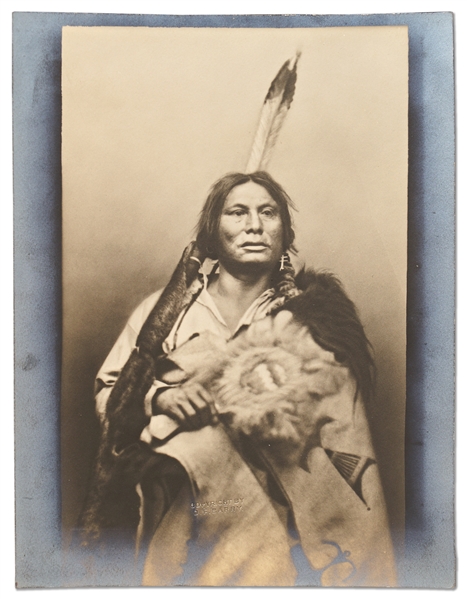 Original David F. Barry Photograph of Lakota Sioux Chief Gall, One of the Leaders at Little Bighorn