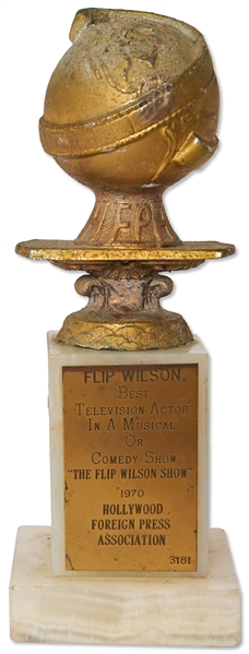 Golden Globe Awarded to Flip Wilson in 1970 for His Hugely Successful ''The Flip Wilson Show'' -- Also Includes Golden Globe Nomination