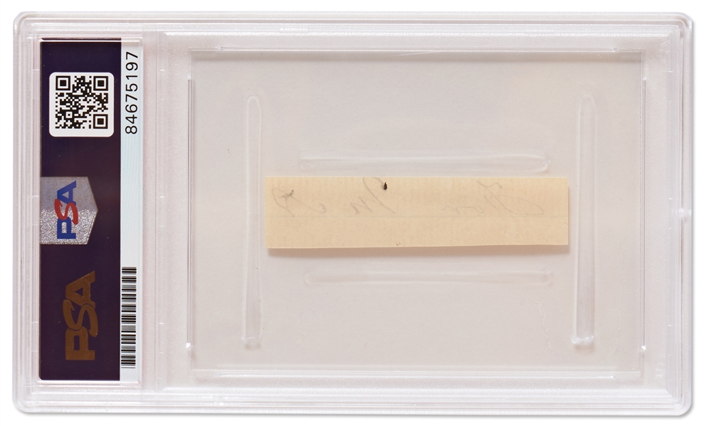 John Wilkes Booth Handwriting -- Encapsulated by PSA/DNA