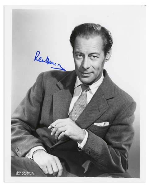 Academy Award Winner Rex Harrison Signed 8'' x 10'' Photo