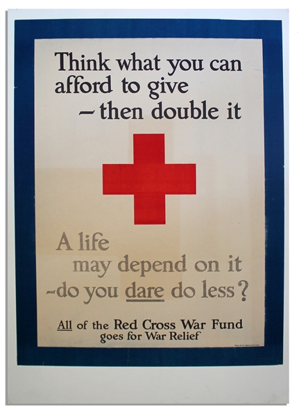 Red Cross Poster From World War I