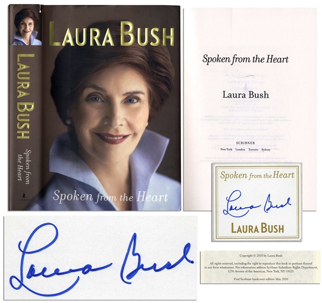 Laura Bush Signed ''Spoken From the Heart''