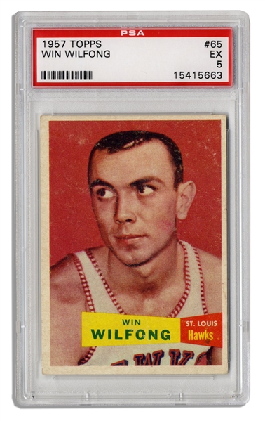 1957 Topps -- Win Wilfong #65 -- PSA 5