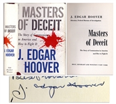 J. Edgar Hoover Signed Masters of Deceit: The Story of Communism in America and How to Fight It