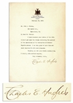 Charles Evan Hughes Signed 1910 Letter