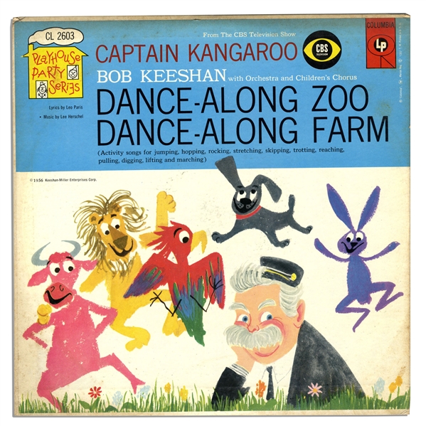 Bob Keeshan Personally Owned Set of 9 ''Captain Kangaroo'' Audio Records