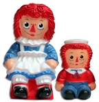 Raggedy Ann & Andy Coin Banks From the Captain Kangaroo Show -- Personally Owned by Bob Keeshan