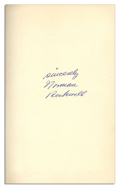 Norman Rockwell Signed First Edition of His Autobiography ''My Adventures as an Illustrator''