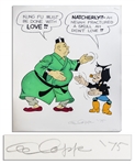 Large Colorful Lil Abner Artist Proof by Al Capp -- Featuring Mammy Yokum -- Signed in Pencil Al Capp 75 & Numbered 1/20 -- 22.5 x 27.5 -- Near Fine -- From Capp Estate