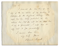 Edward Everett Autograph Letter Signed -- ...I promised you some time ago a copy of the new edition of my Orations & Addresses...
