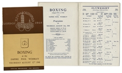 1948 London Summer Olympics Boxing Program