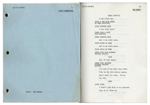 Script for Untitled 1973 Sketch Show Owned by Redd Foxx -- Features Segment Starring Joan Rivers -- Dated 5 September 1973 -- 20 Pages -- Very Good Condition -- From Redd Foxx Estate