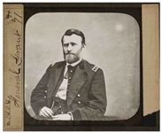 Ulysses S. Grant Magic Lantern Slide -- Taken by Mathew Brady During the Civil War in 1864